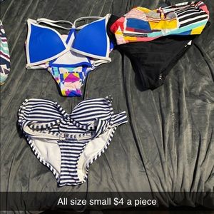 Swimsuits/ one sports bra no pads